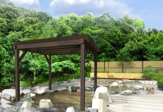 「源泉かけ流しの露天風呂」のイメージ