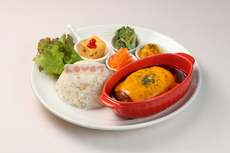 らぼっとバーグプレートセット2200円