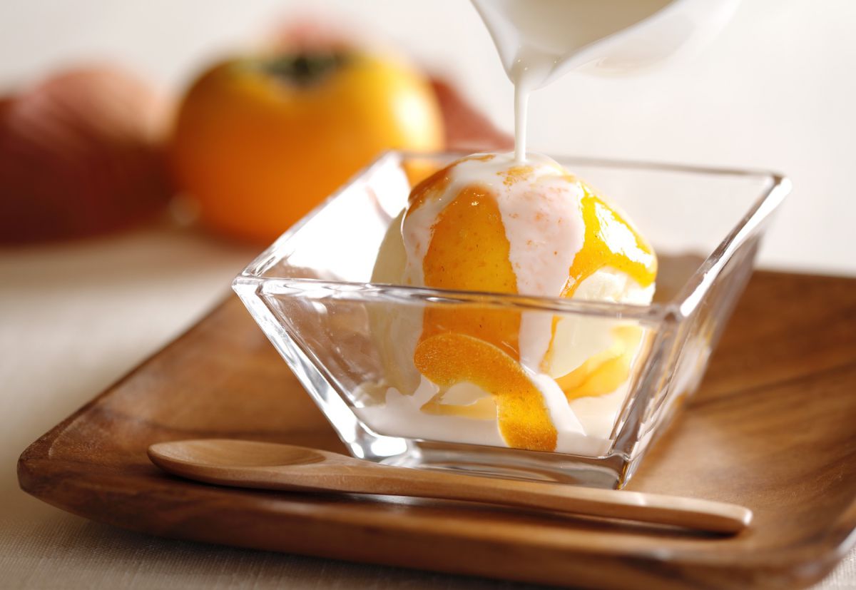 柿のアフォガード 550円