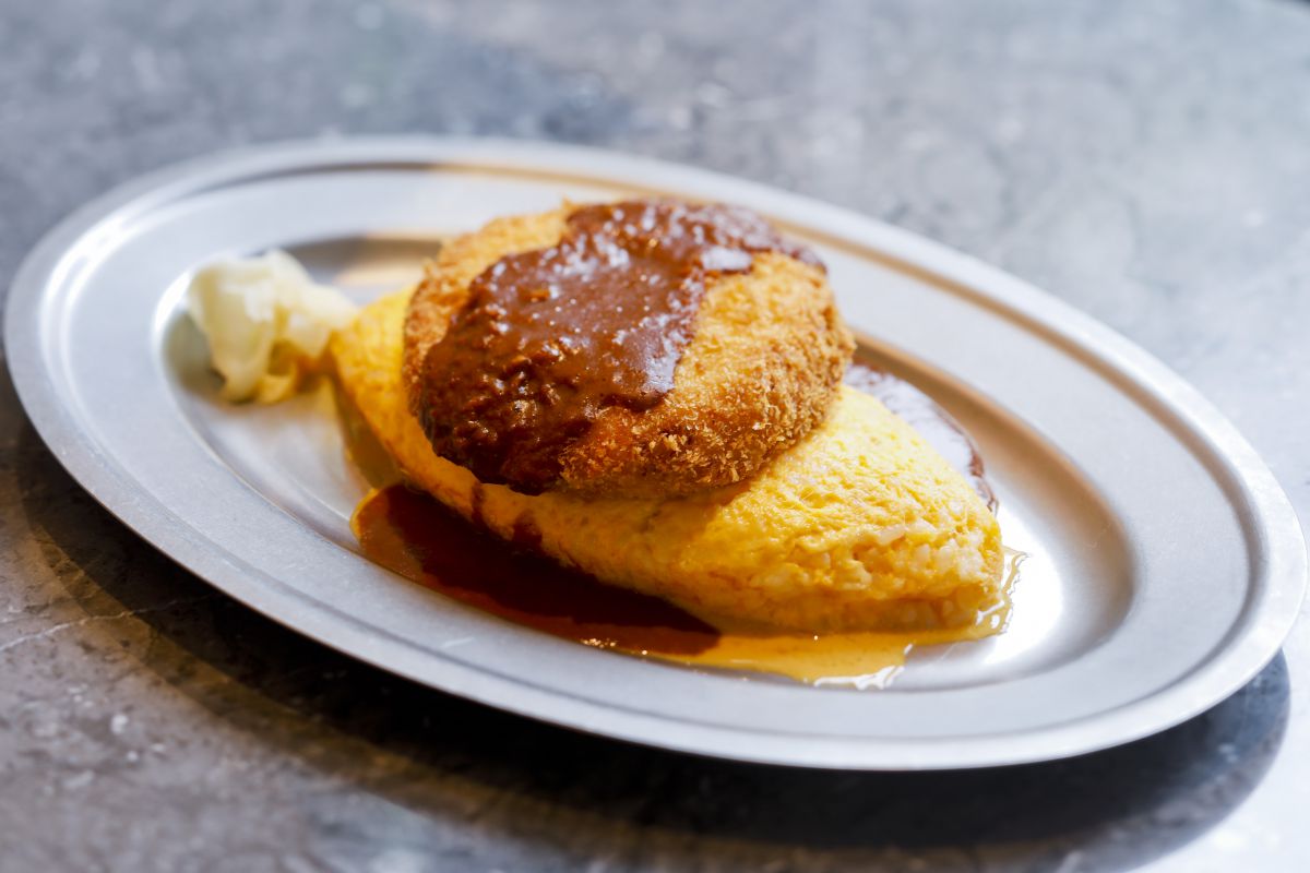 ヲムライス（メンチカツ）1550円