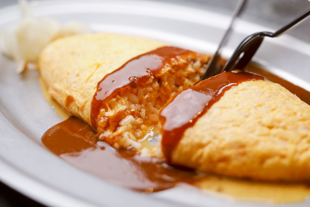 ヲムライス（メンチカツ）1550円