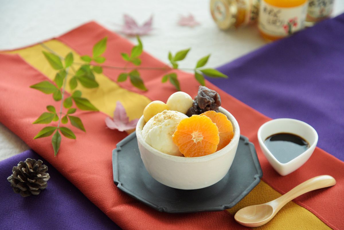 極上和スイーツ　白玉みかんあんみつ 650円