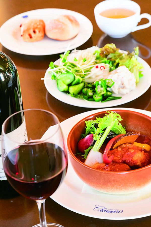 富士桜ポーク バラ肉のトマト煮込みランチセット2400円