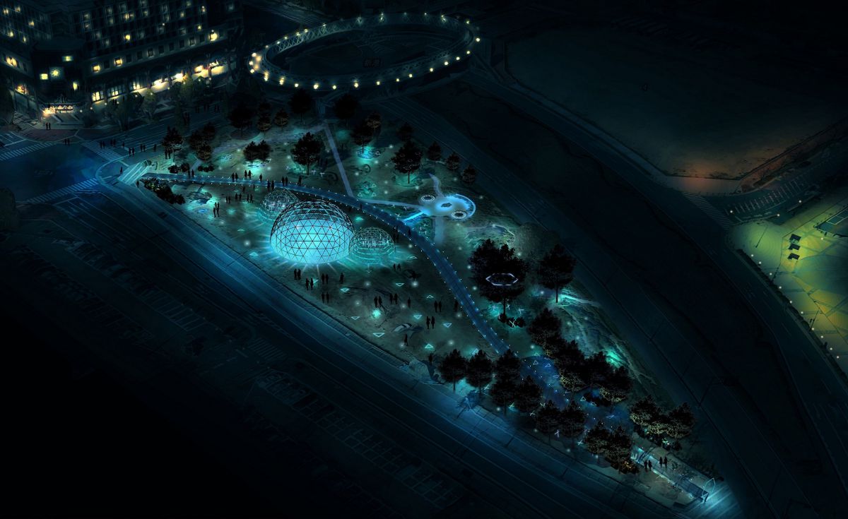 新港中央広場のイルミネーション（イメージ）