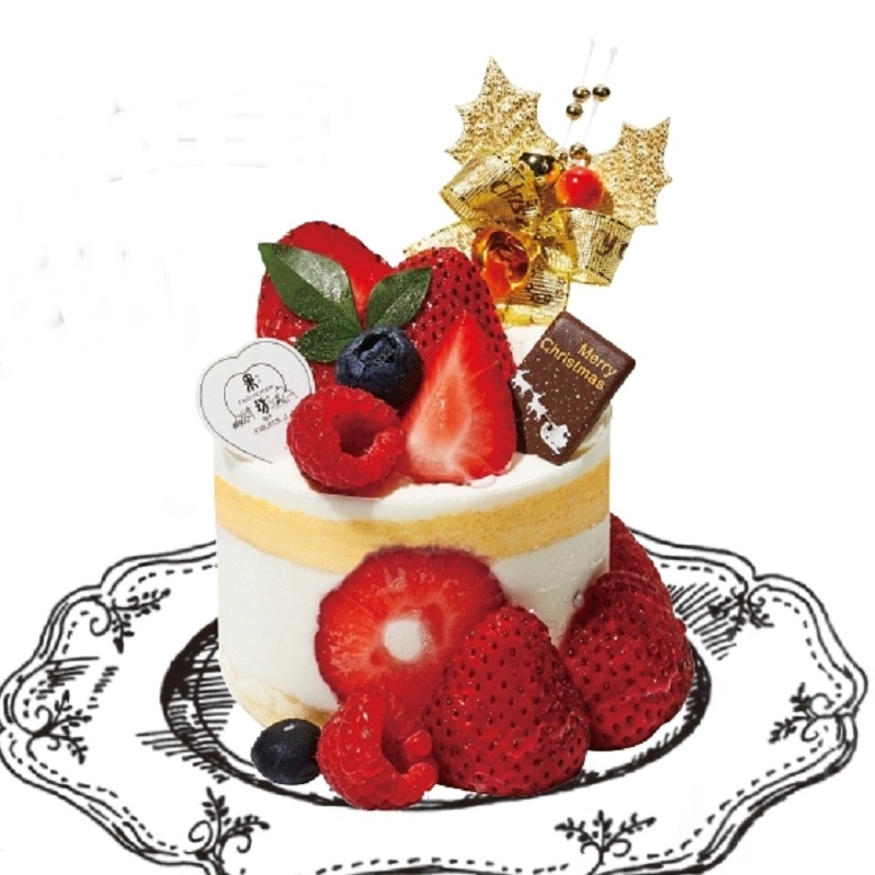 「フリュテリー果坊」あまおう贅沢プチケーキ（直径8×高さ6cm）2160円[販売予定数50]