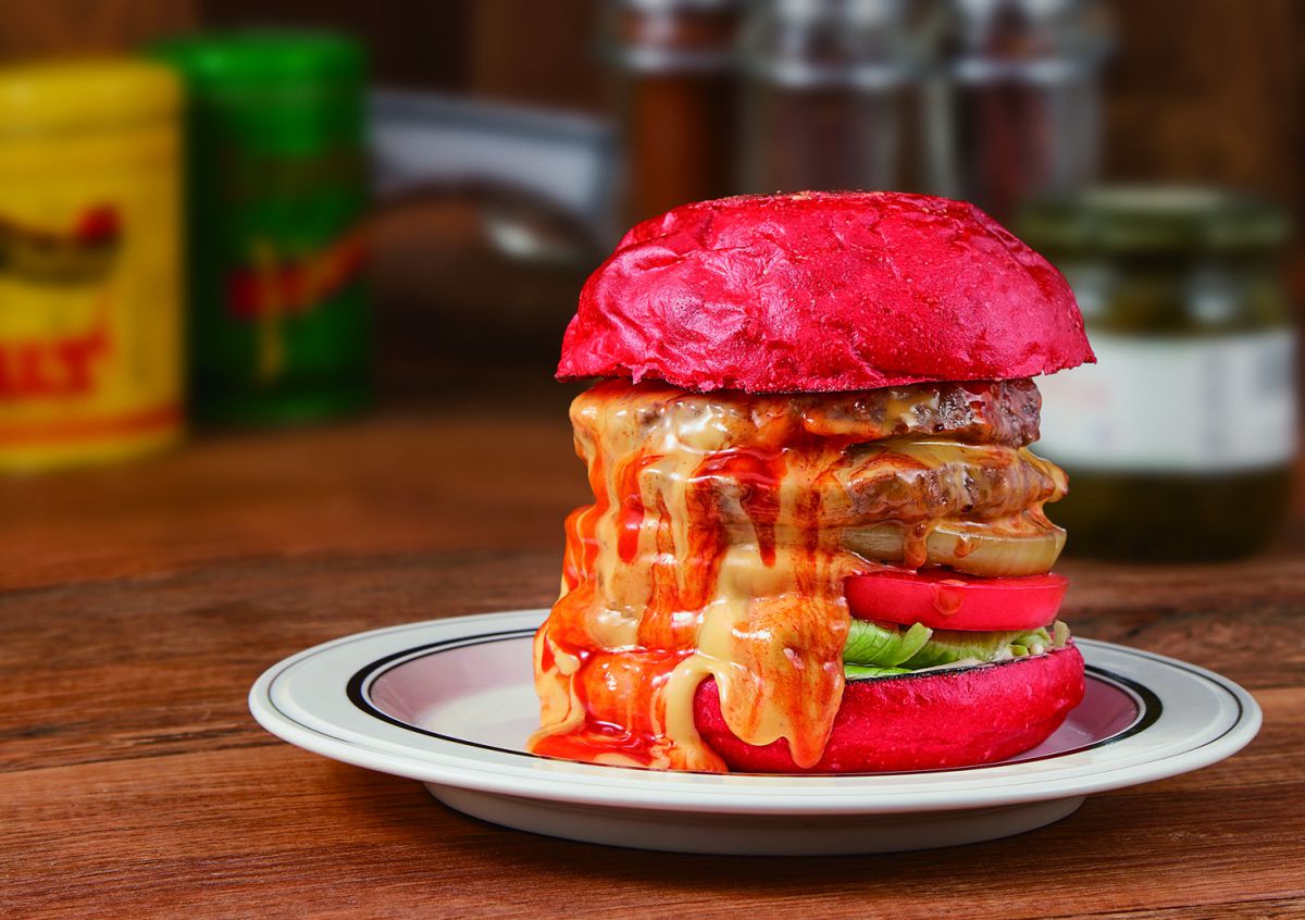 「ダブルチーズバーガー(チリバンズ)」1個1650 円