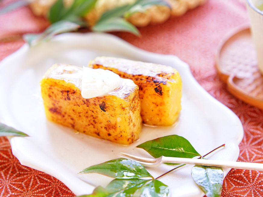 バター香る♪香ばし焼き芋ようかん【kyoko_plusのレシピ＆テーブルコーデvol.26】