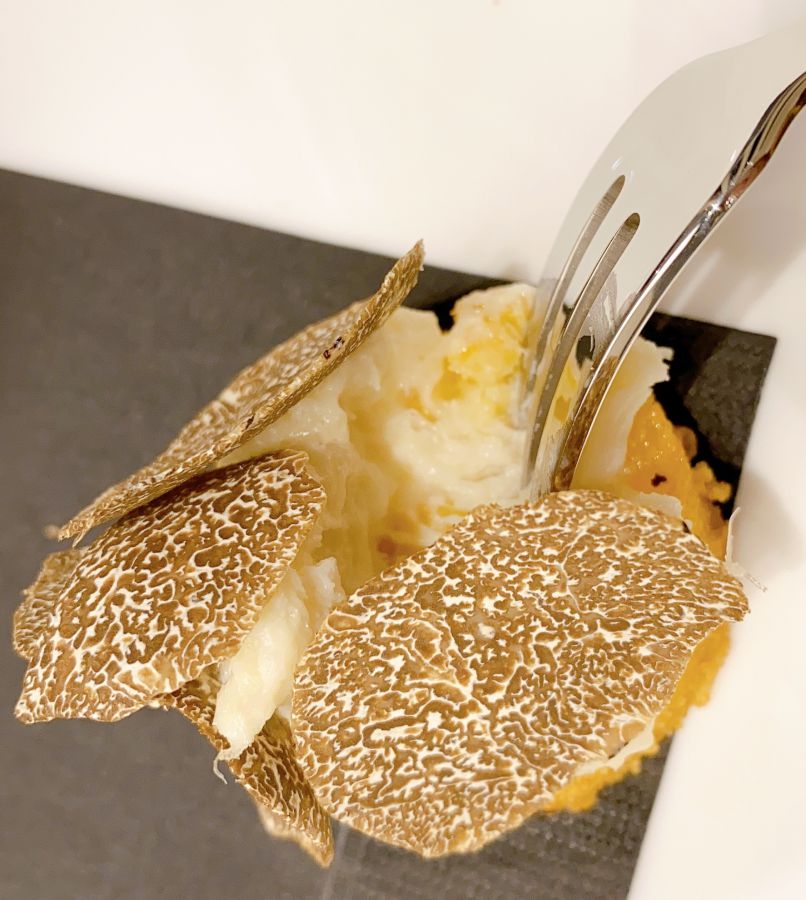 ポレンタのフリット 塩鱈のベネティア風 トリュフ