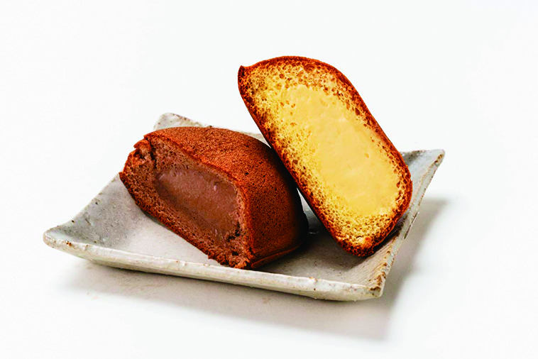 かまくらカスター、カスタード1個141円・チョコレート1個157円