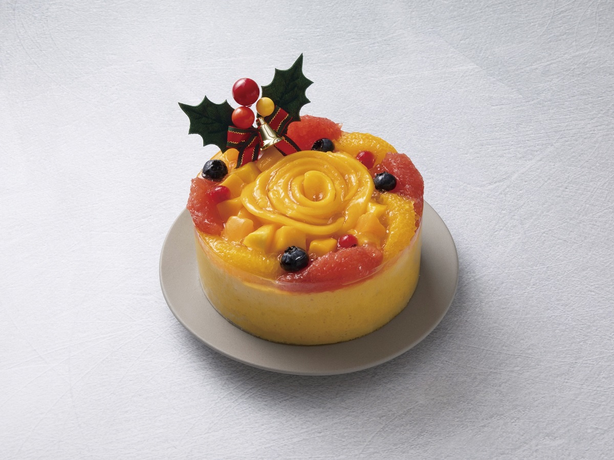 【エキュート】京橋千疋屋「クリスマスマンゴームース」直径約12㎝　2700円　※アルコール不使用