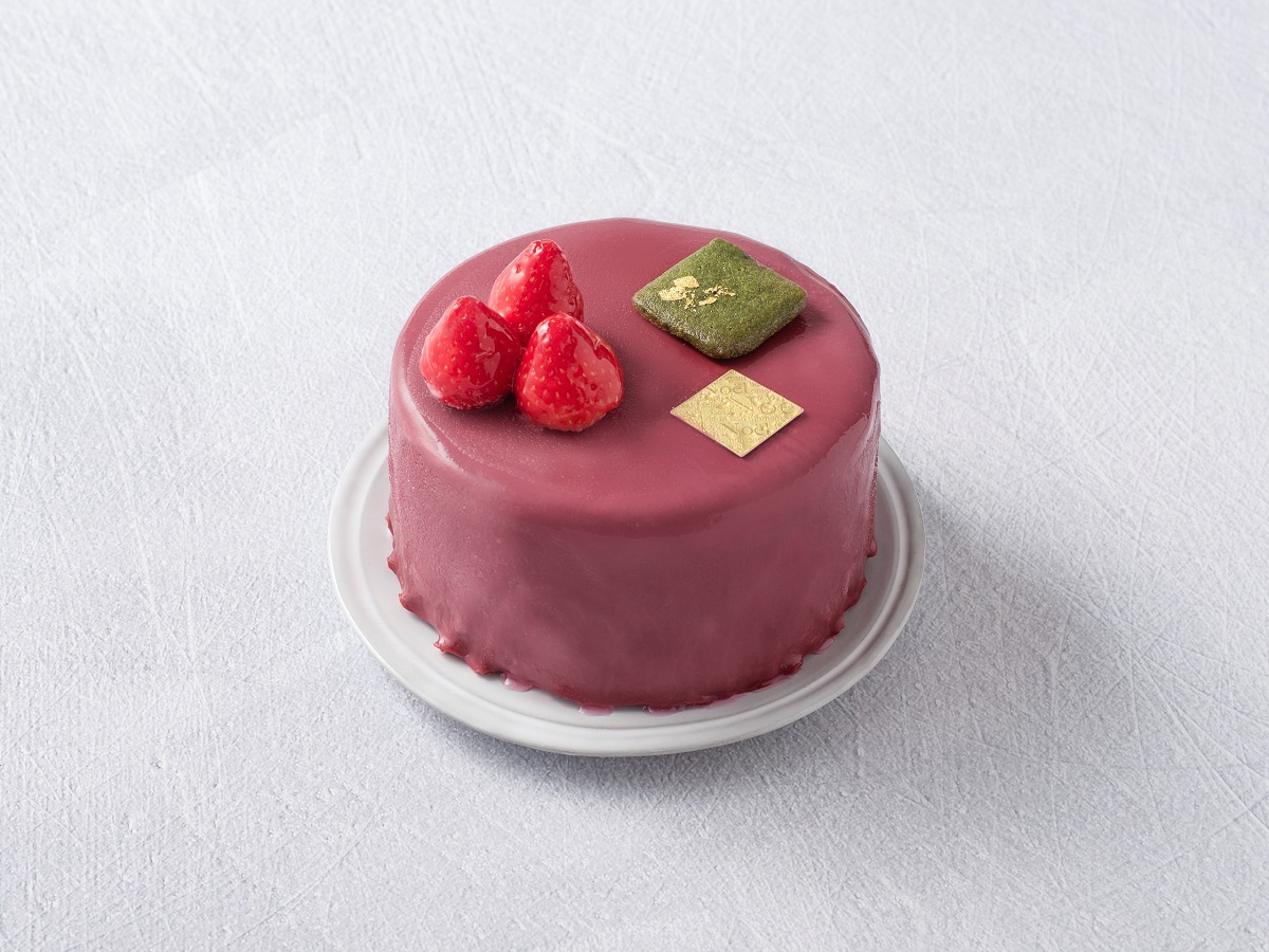 【エキュート】ハスキージェラート「いちごのジェラートケーキ」直径12㎝　4536円　※アルコール不使用