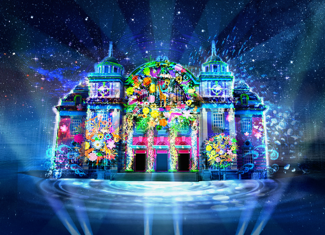 中央公会堂プロジェクションマッピング いのち息づく、希望の光 ※イメージ