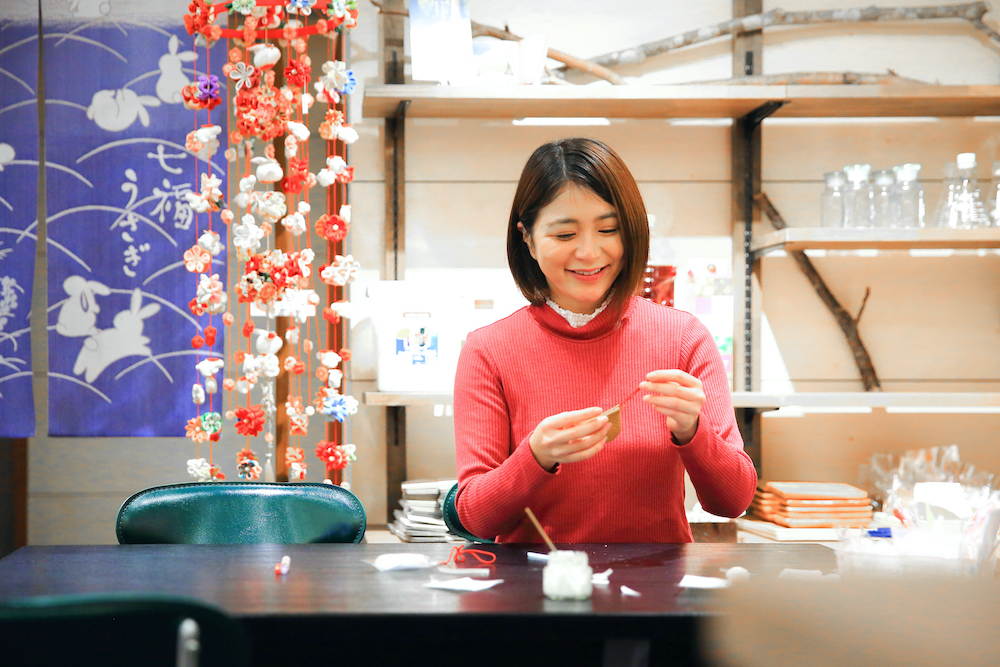 「うさぎの恩返し」制作体験900円（入館料込み・美肌茶付き）