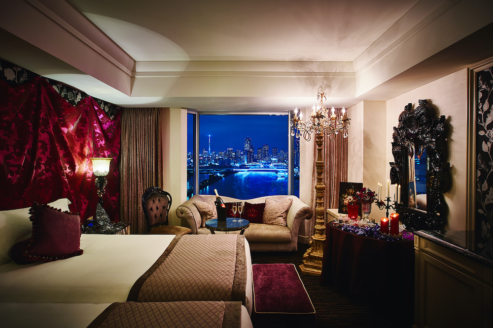 ヴィランズルームは隅田川の景色を眺めることのできるリバービュールーム