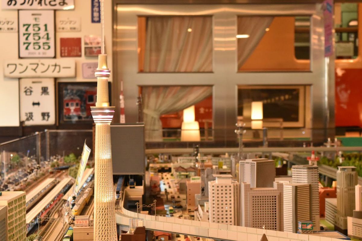 東京を再現したジオラマ