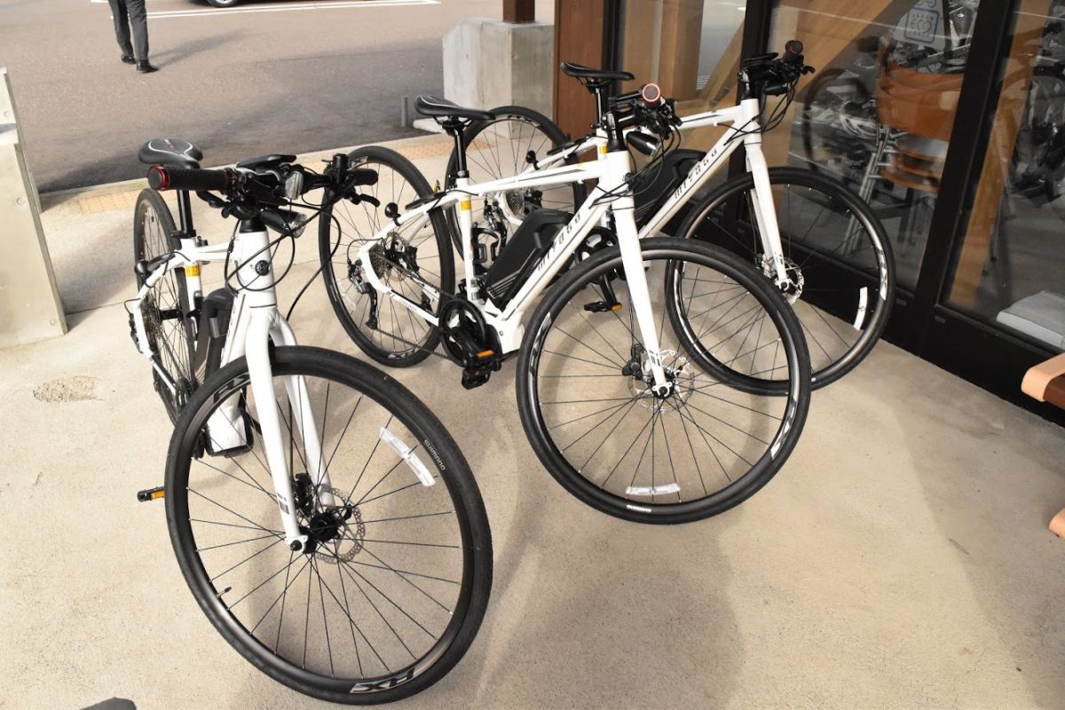 今回利用したEバイクたち。