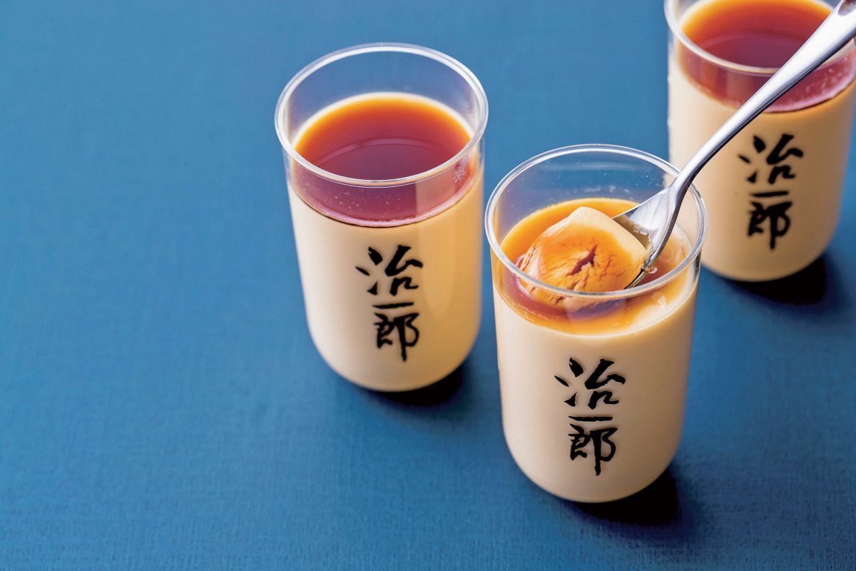 治一郎のプリン各378えん（お取り寄せ不可）