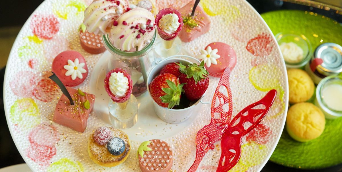 「ザ・プリンスギャラリー 東京紀尾井町」いちごのアフタヌーンティーは春らしいパステルカラー