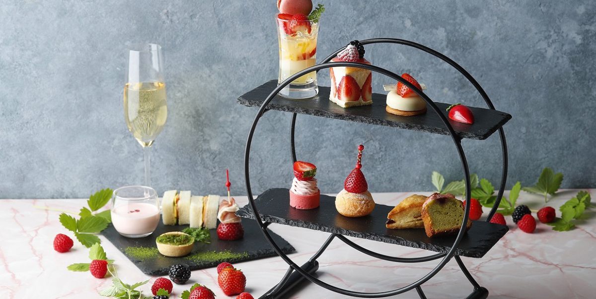 ホテル雅叙園東京で「いちごアフタヌーンティー」と「ストロベリーカクテル」を販売