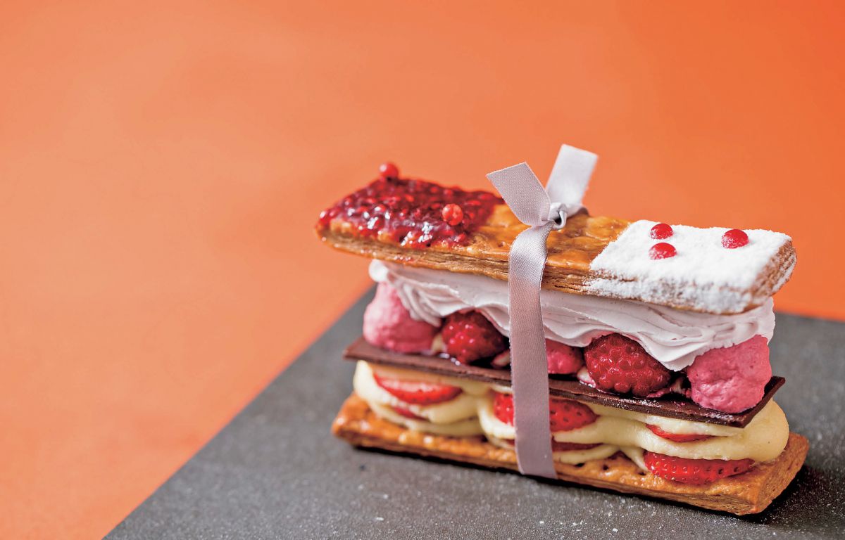 苺のミルフィーユ670円