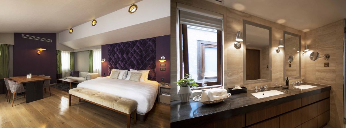 左から「PETAL 2」居間、洗面所