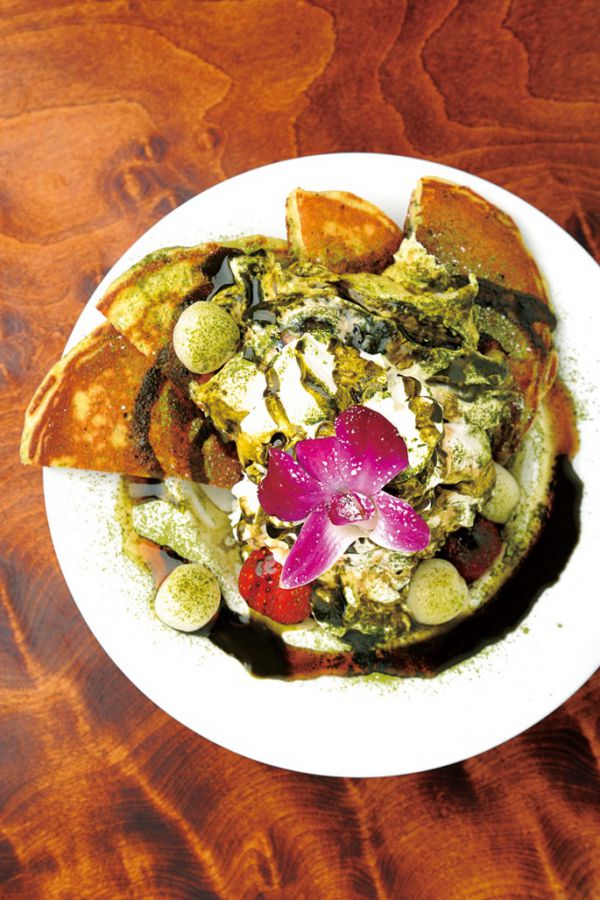 抹茶パンケーキfukumimi風1250円