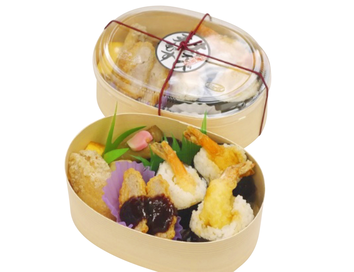 「松浦商店」 大えび天むす弁当（1人前）1200円愛知県【東海道新幹線 名古屋駅】