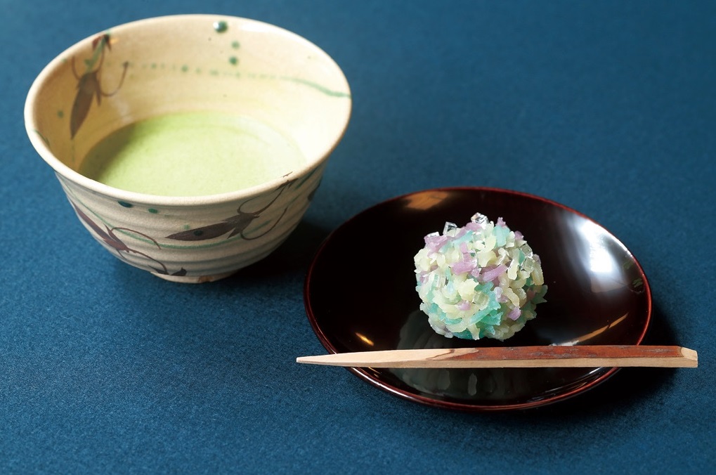 季節の生菓子とお抹茶1188円