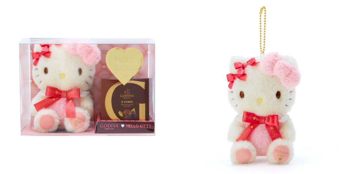 「ハローキティマスコット&GODIVA 2021」3850円(税込)※スコットサイズ:縦13㎝×横10㎝×奥行8㎝程度