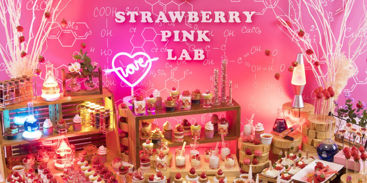 ANAクラウンプラザホテル福岡で「ストロベリーデザートビュッフェ～Pink Lab～」開催