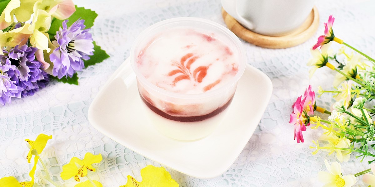 ローソン、プートロン とろとろダブルプリン苺みるく