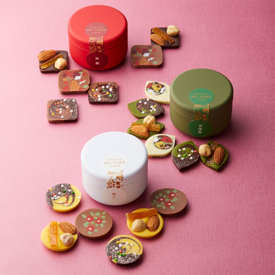 プチショコラ（柚子/抹茶/黒糖）各1080円