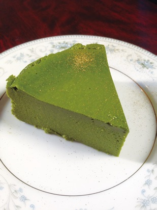 濃茶tofuケーキ1100 円（好きな飲み物とセット）