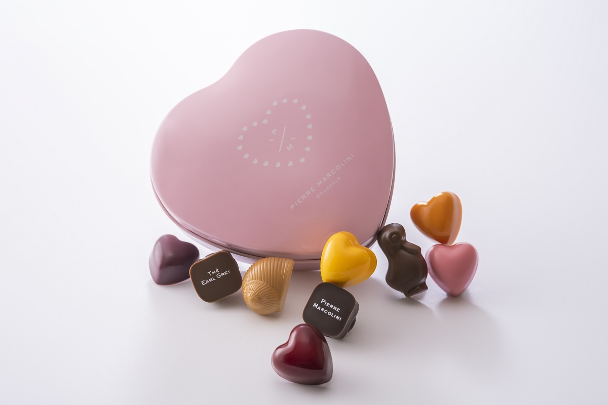 「バレンタイン セレクション」5個入り2160円、9個入り 3672円