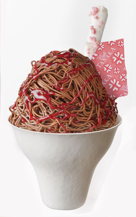 「カフェタナカ」絞りたて!パルフェショコラ・モンブランミルク&フランボワーズ 1個864円