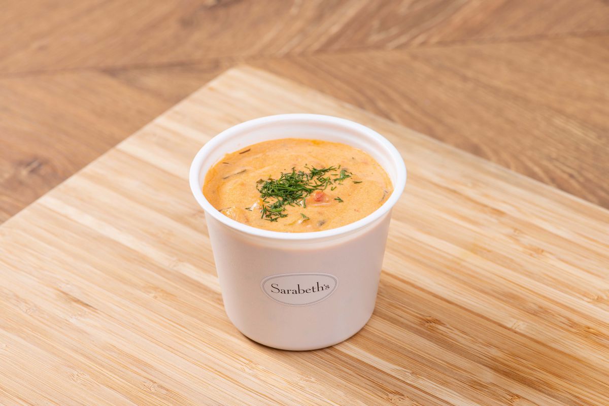 「ベルベッティークリームトマトスープ」（トマト、クリーム、オニオン、ガーリック、ディル）540円