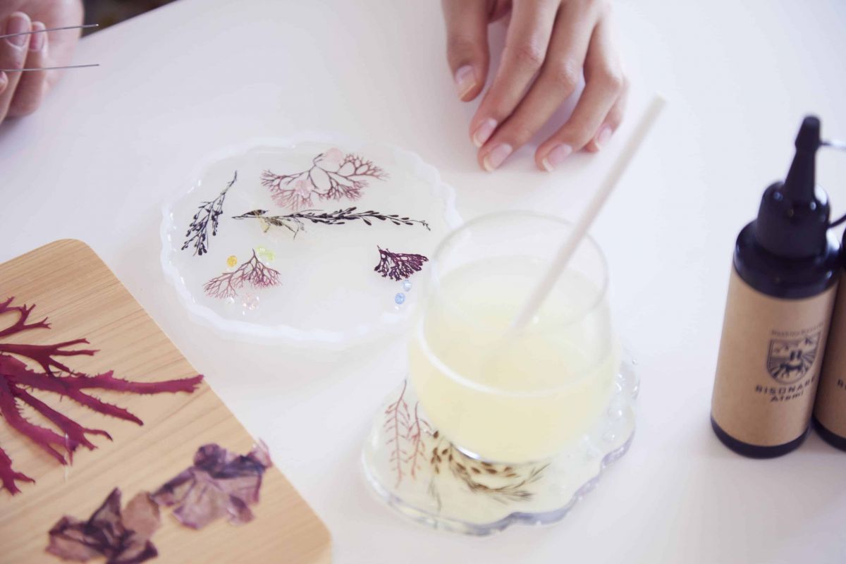 「海の花コースター作り体験」2273円（税別）