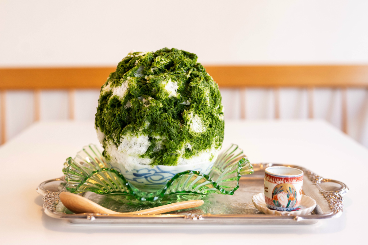 抹茶みつ 練乳付き 1210円