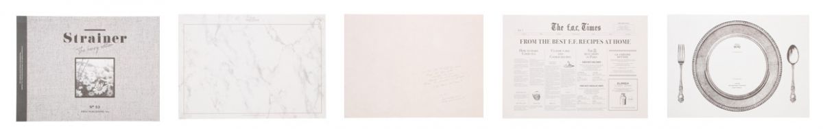 「ペーパーランチマット 40枚」 A4サイズ500円、A3サイズ700円（ともに税込）