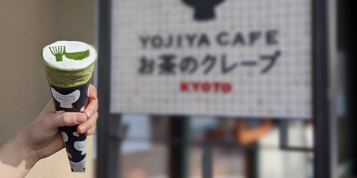 よーじやカフェのテイクアウト専門店『お茶のクレープ 嵯峨野嵐山店』オープン！