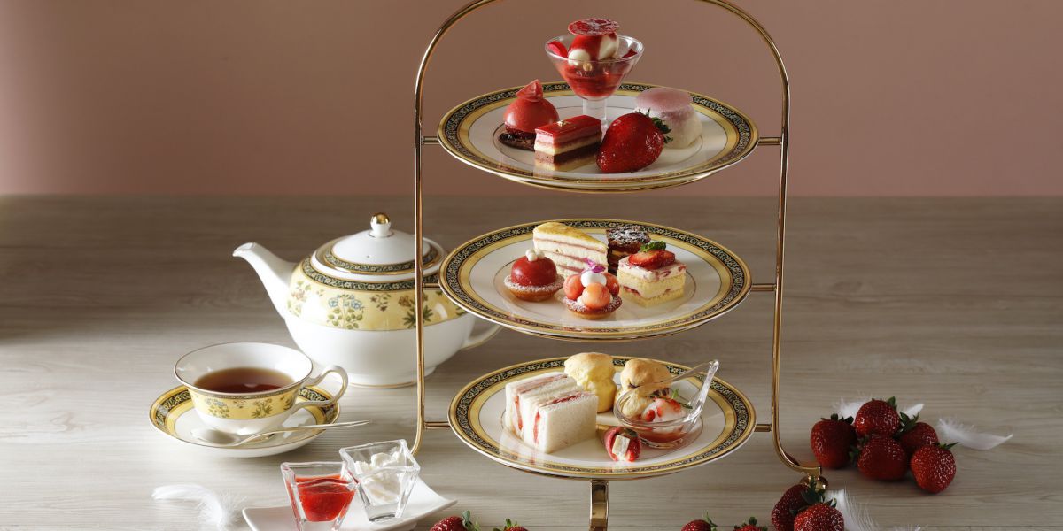 【ウェスティン都ホテル京都】ブランドいちご「京の雫」を使った鮮やかなアフタヌーンティーを期間限定販売