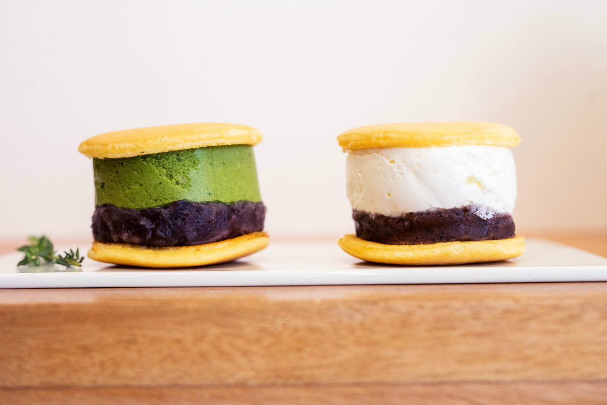 抹茶あんこ（左）390円（税抜き）、アールグレイあんこ×みるくぷりん（右・3月頃までの期間限定）420円（税抜き）