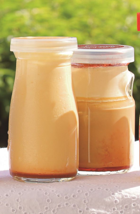 ティラミスプリン450円（右）、fuji御殿場プリン350円（左）