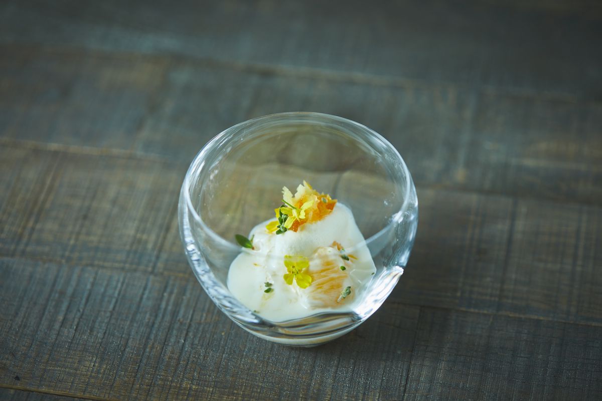 3種の柑橘サラダ 塩ソルベ