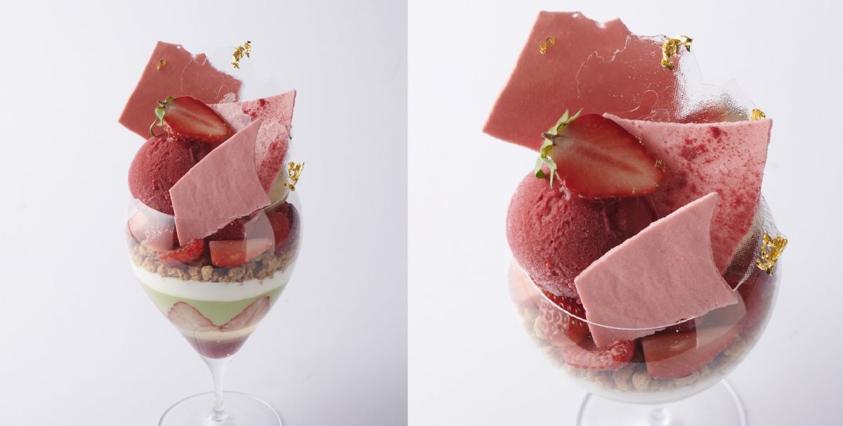 3月限定♪「エンポリオ アルマーニ カフェ表参道」で「ベリーとピスタチオのパフェ」が登場