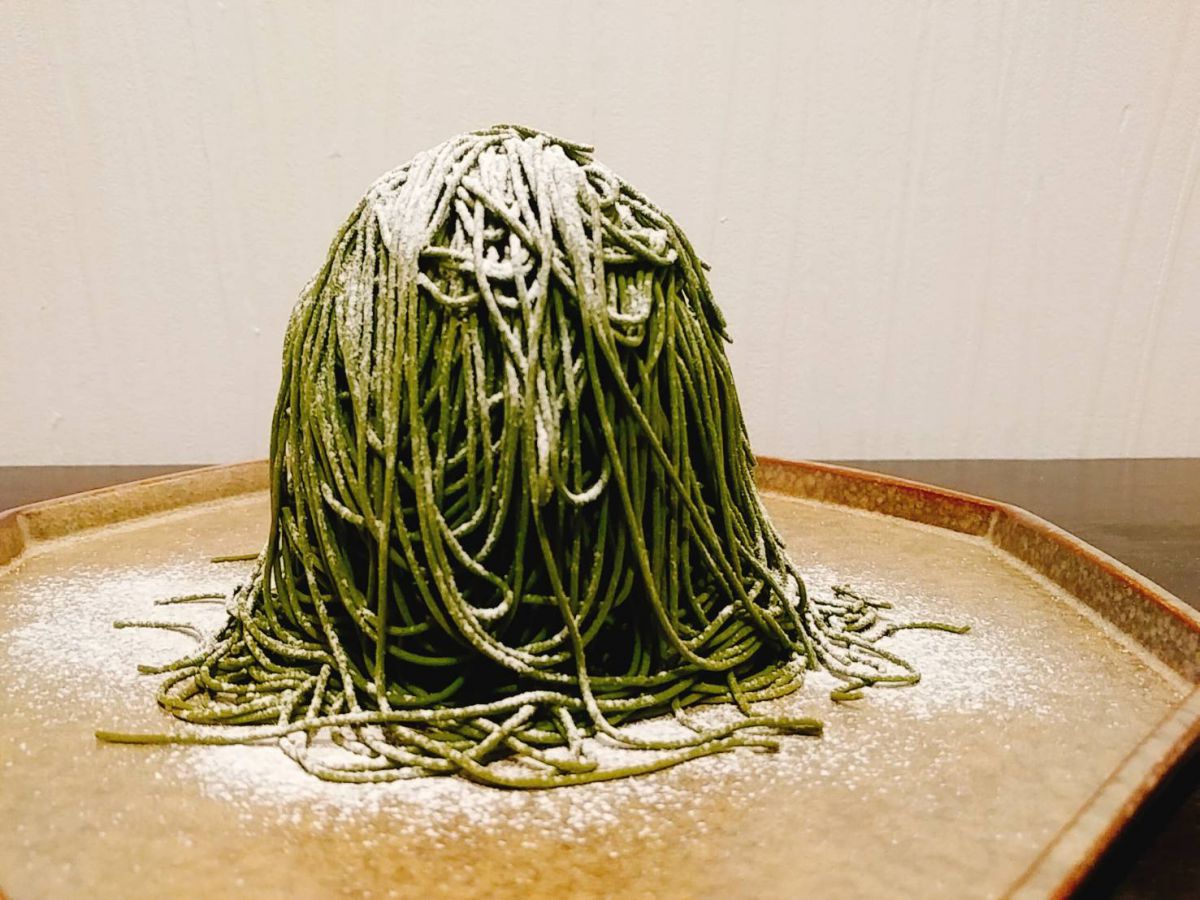 宇治抹茶使用 抹茶モンブラン1700円（1ドリンク付き）