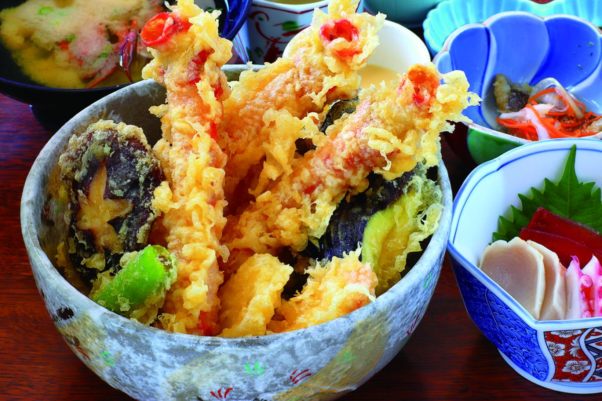 光徳天丼（高足ガニ天丼）3300円