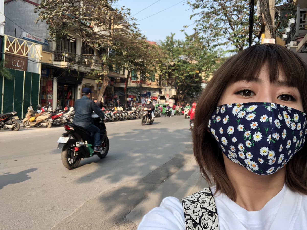 ベトナムのハノイにて