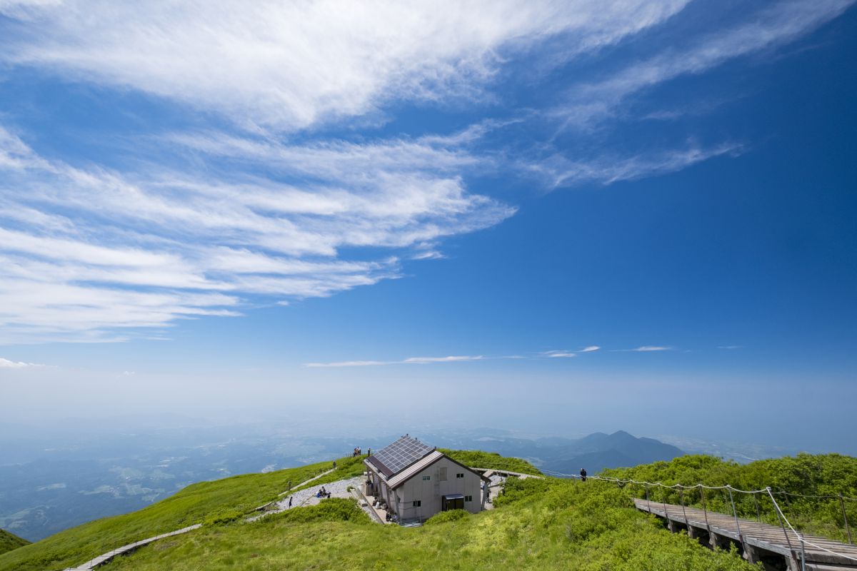 大山山頂から見た日本海