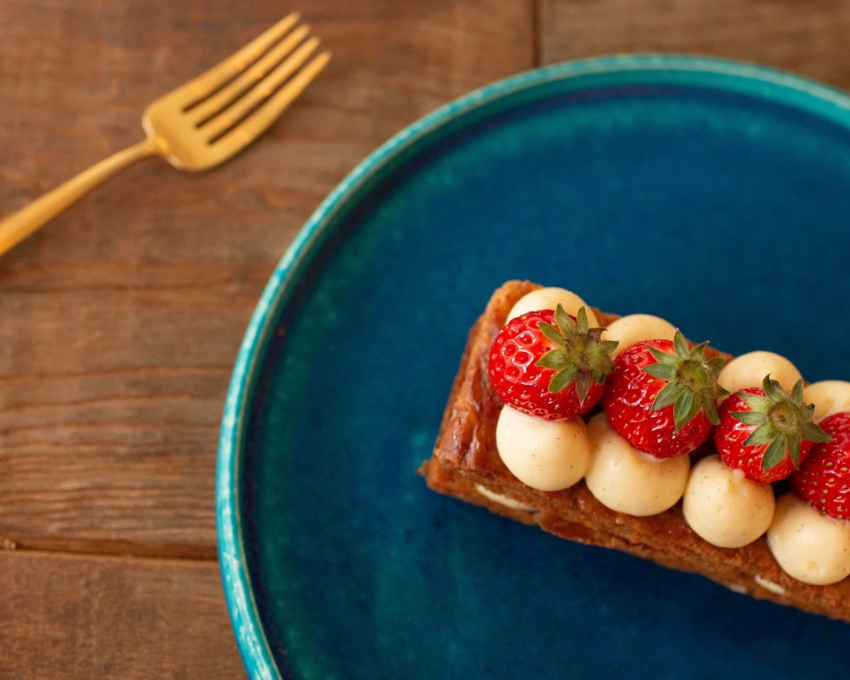 ​「イチゴのミルフィーユ」EAT IN のみ650円